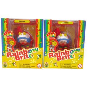 Lot of 2 The Loyal Subjects Cheebee 40th Anni. Rainbow Brite Twink Mini Figures